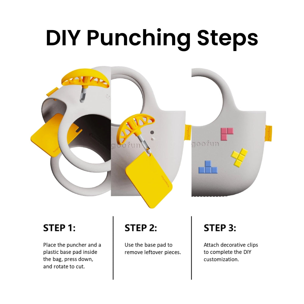 FUNGOOFUN Hole Puncher – Tool for EVA Bag Customization